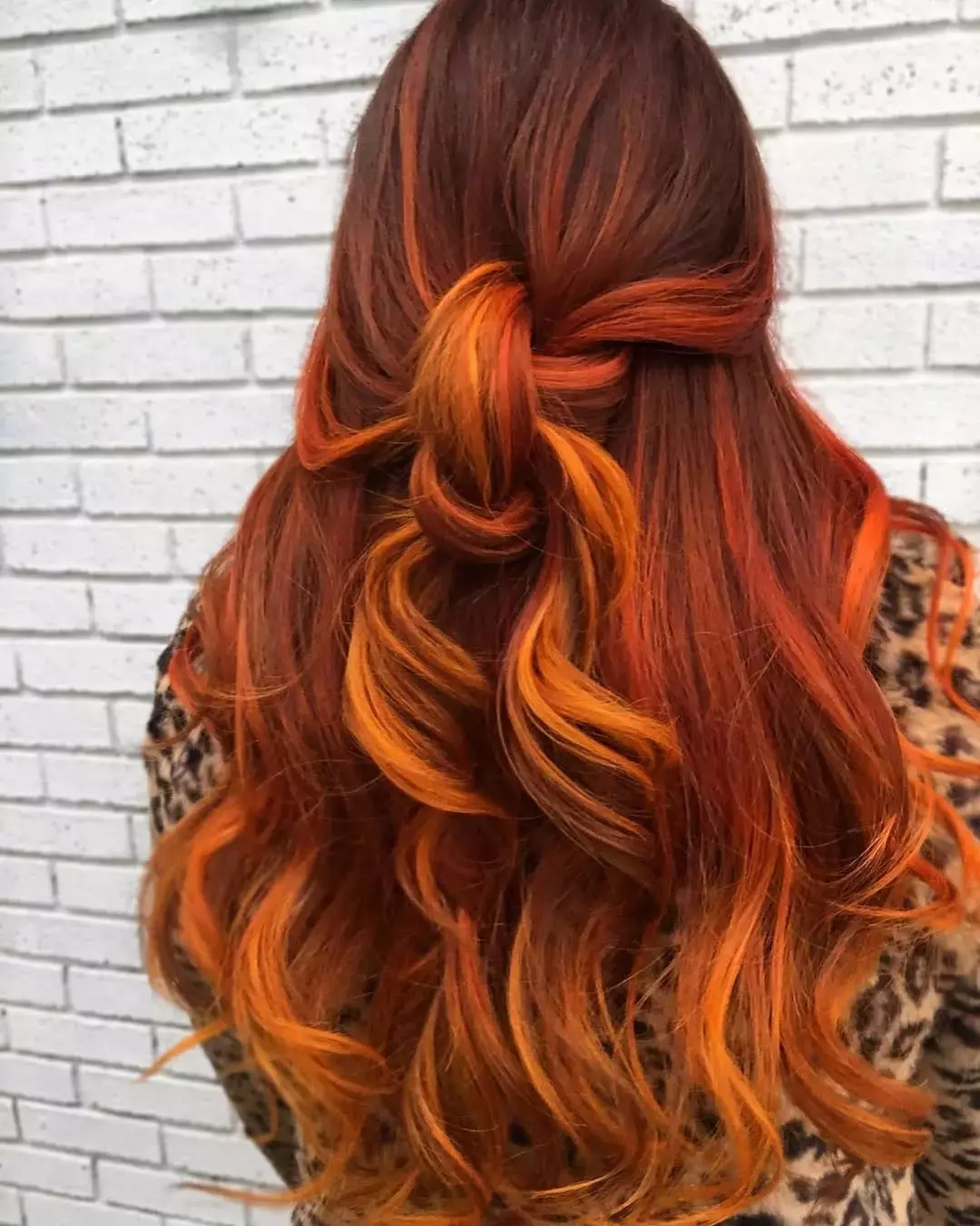 Fiery Copper Balayage