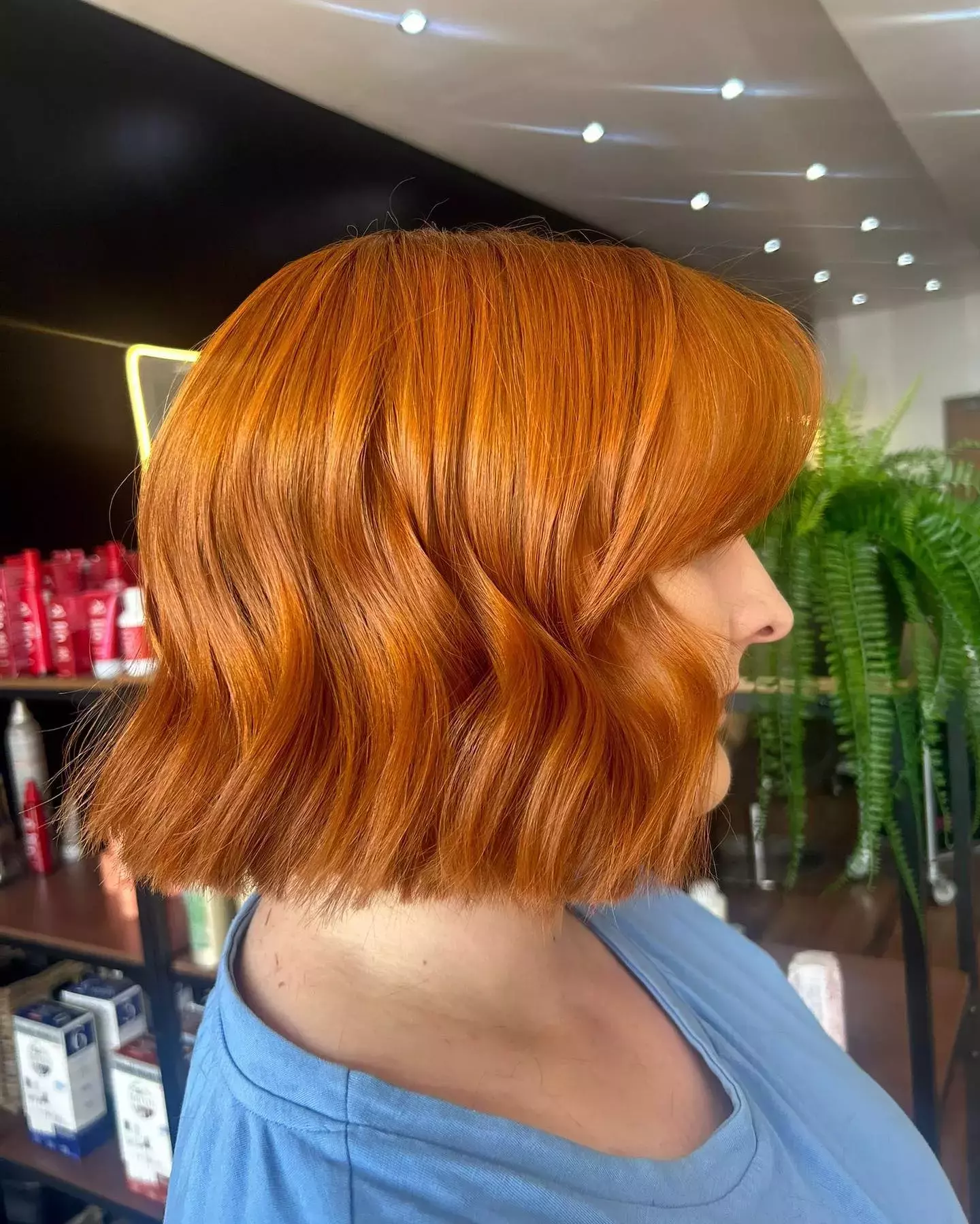 Glossy Tangerine Bob