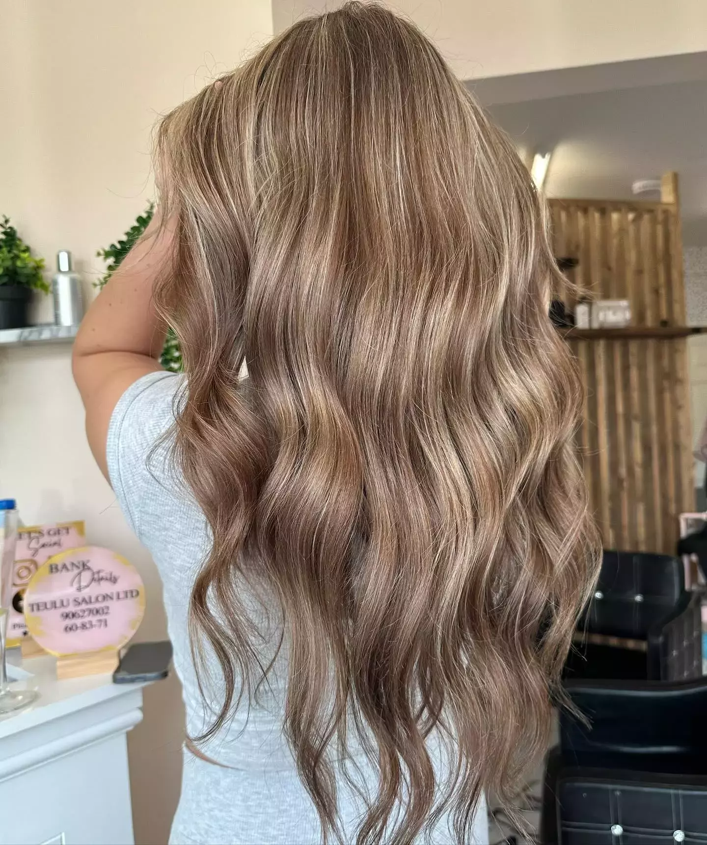 Golden Balayage Waves