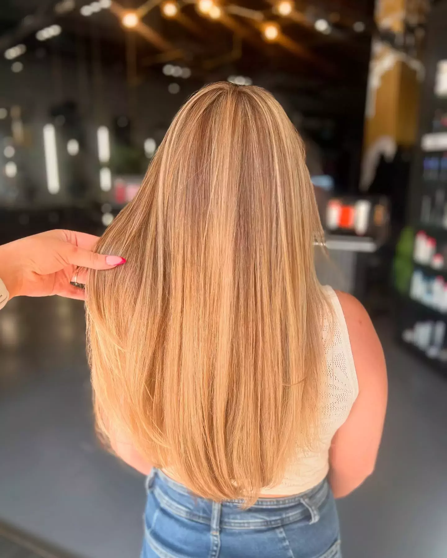 Golden Blonde Highlights