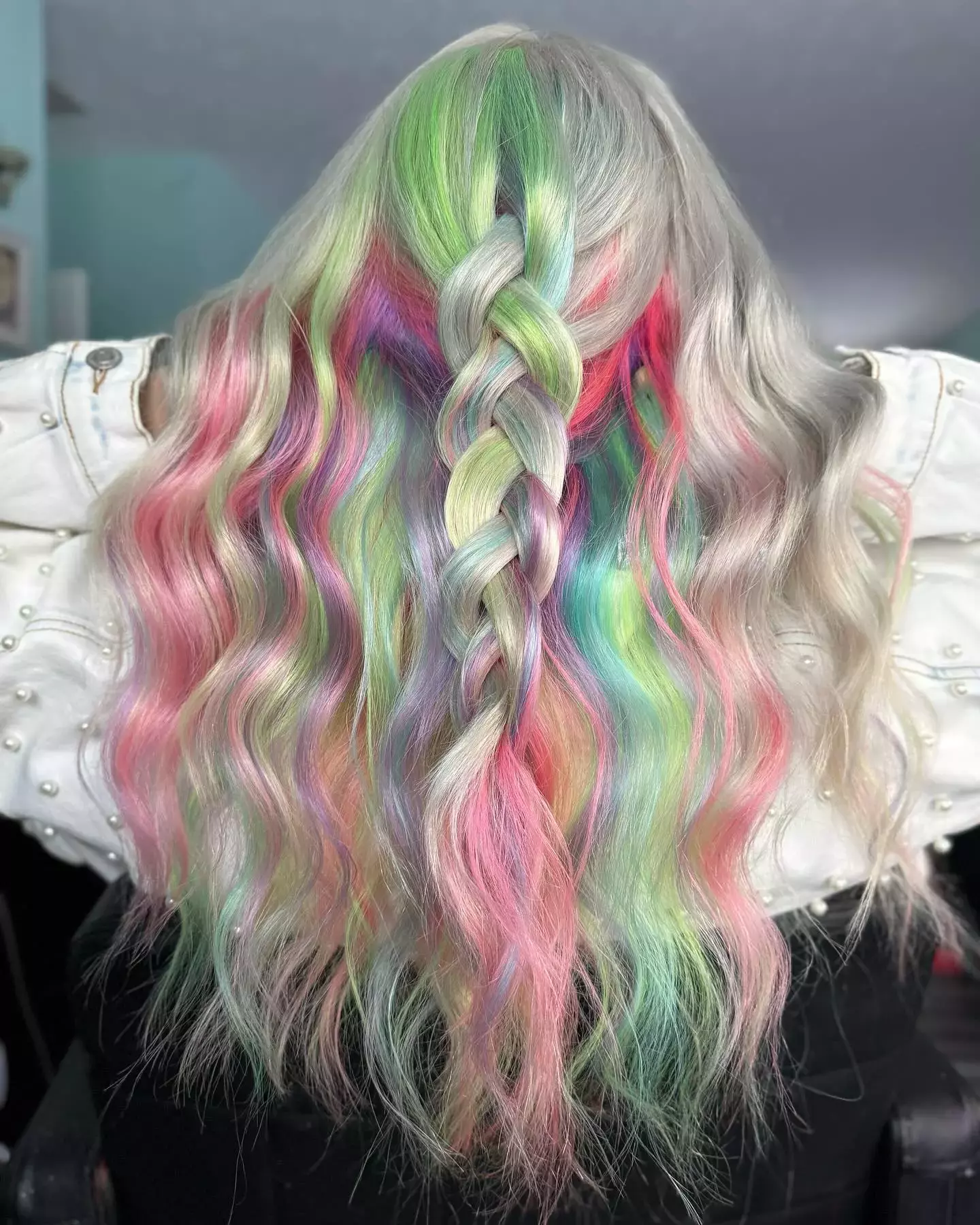 Iridescent Rainbow Braid