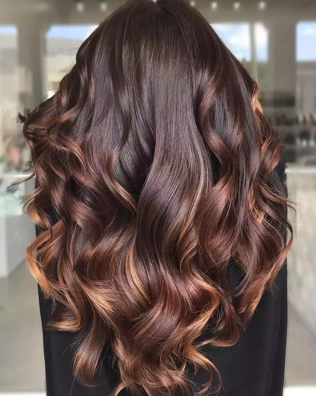 Mahogany With Caramel Highlights