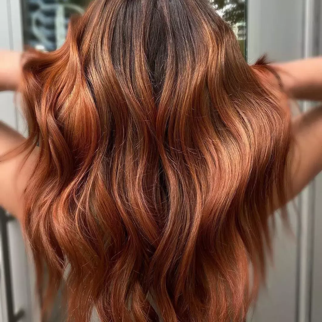 Muted Ginger Balayage