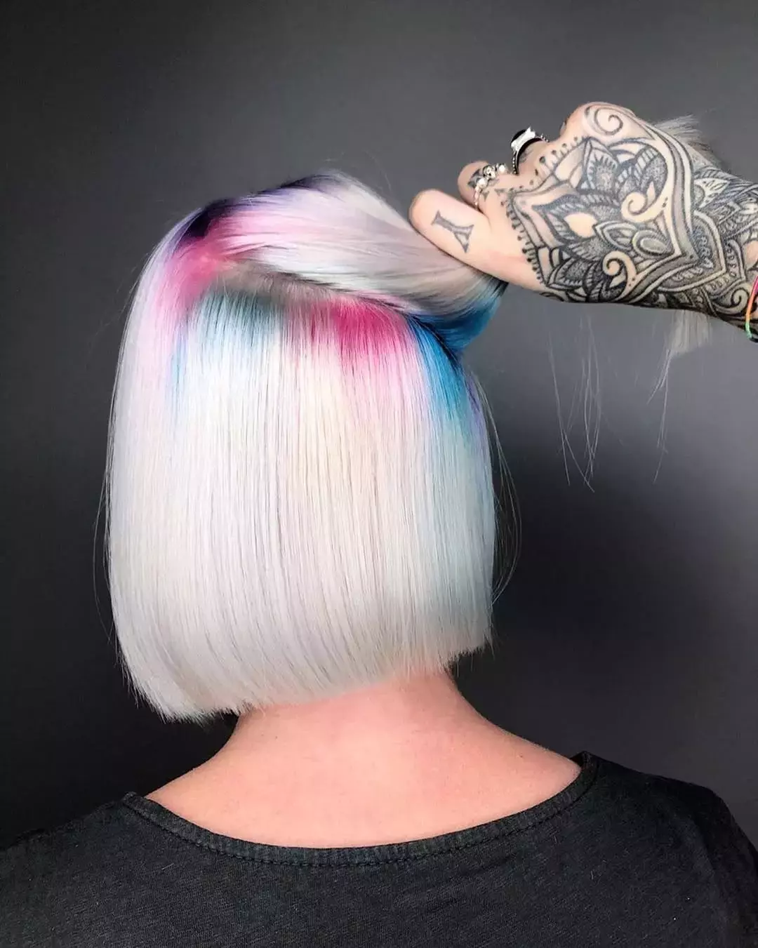 Pink And Blue Roots