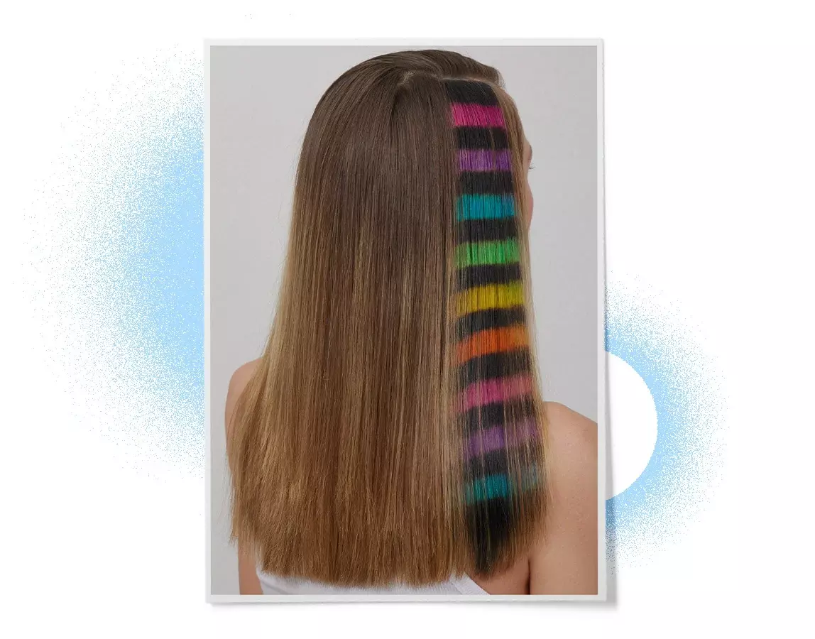 Rainbow Hair Color