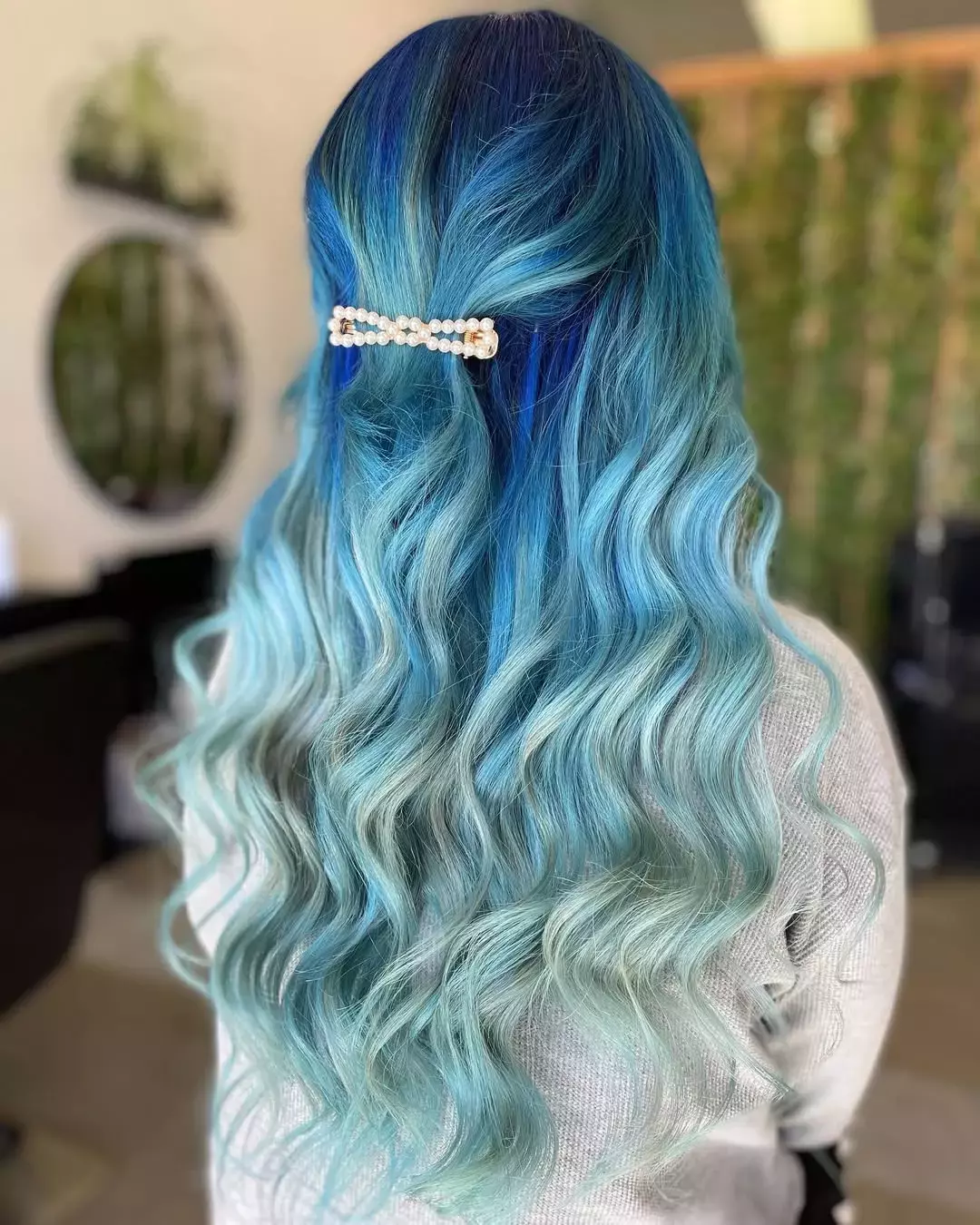 Royal Blue Ombre Hair