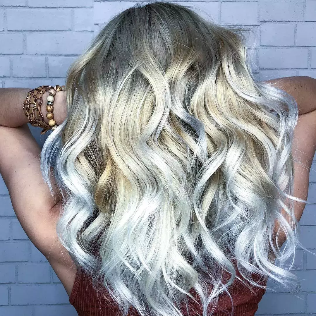 Silver Champagne Balayage