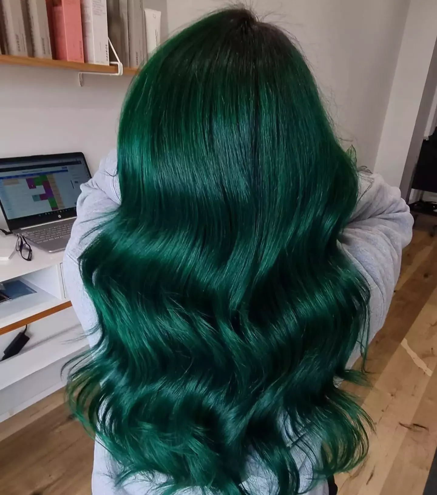 Sleek Emerald Silk