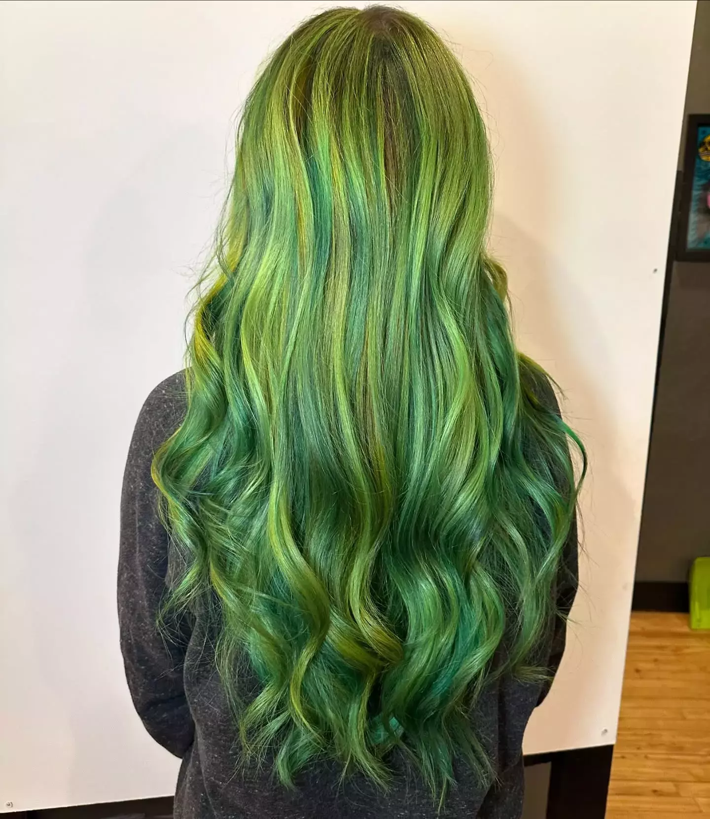 Subtle Green Balayage