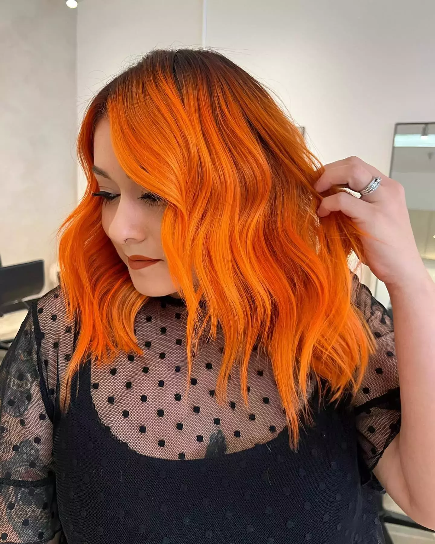 Wavy Fire Ombre