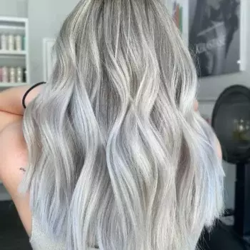 White Hair With Lowlights