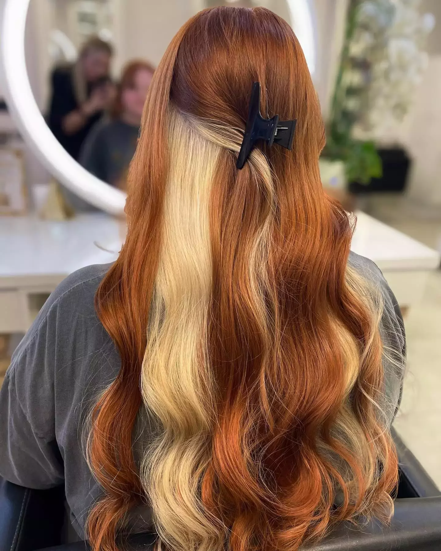 Copper And Creamy Blonde Waves