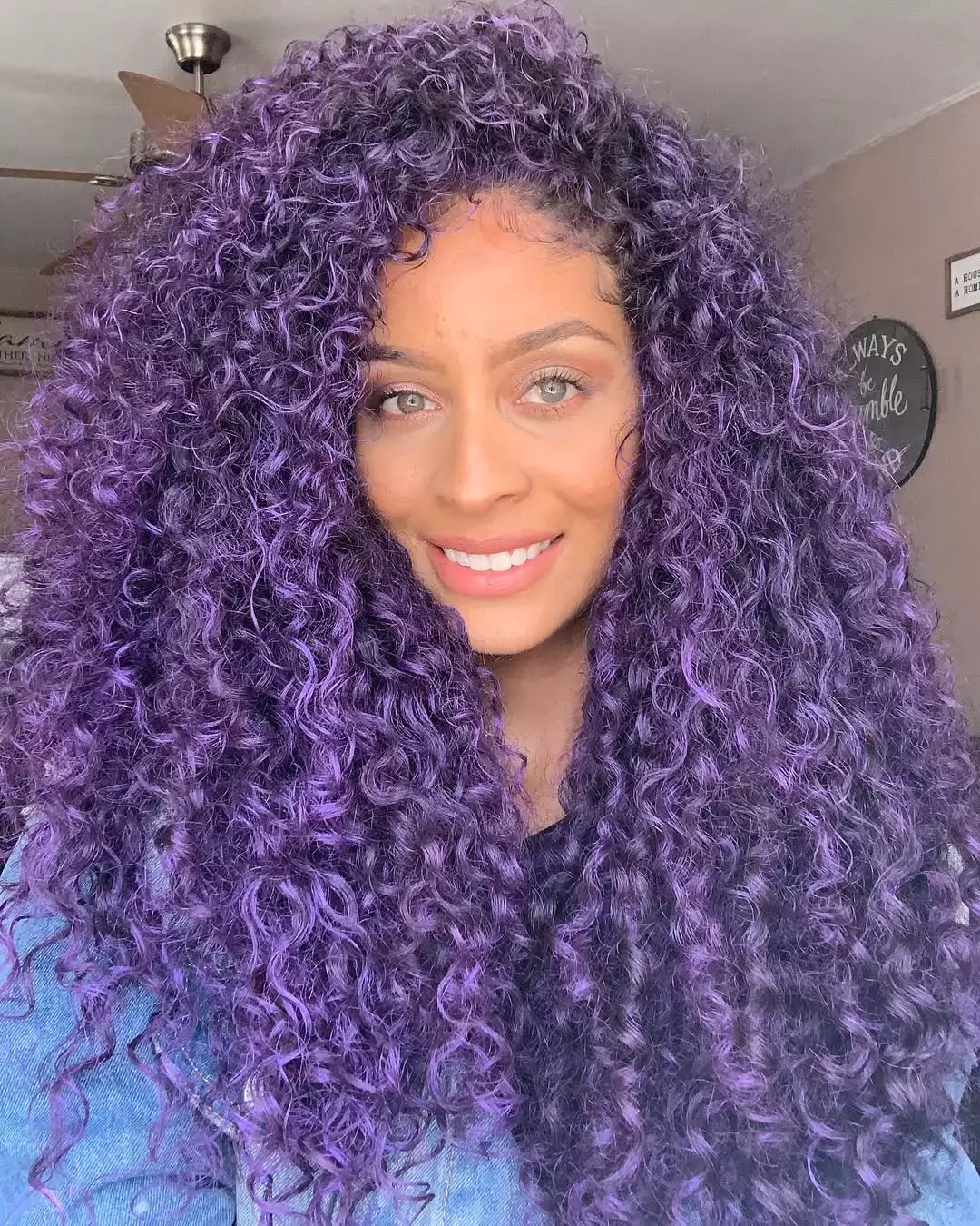 Curly Lavender Hair