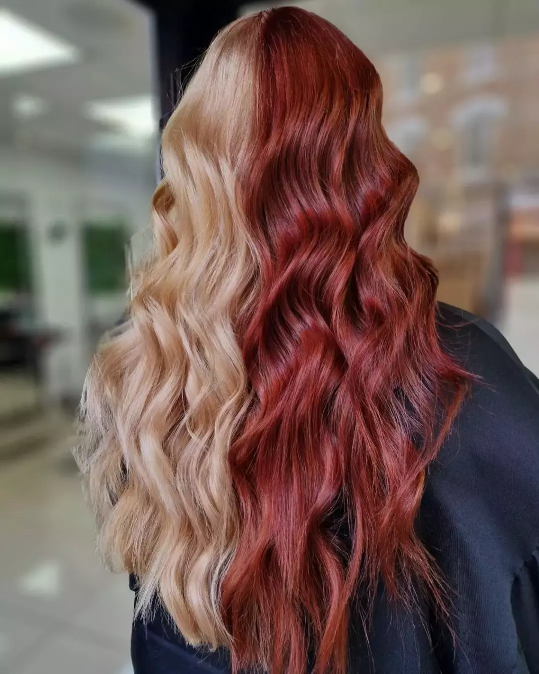 Fiery Red And Creamy Blonde