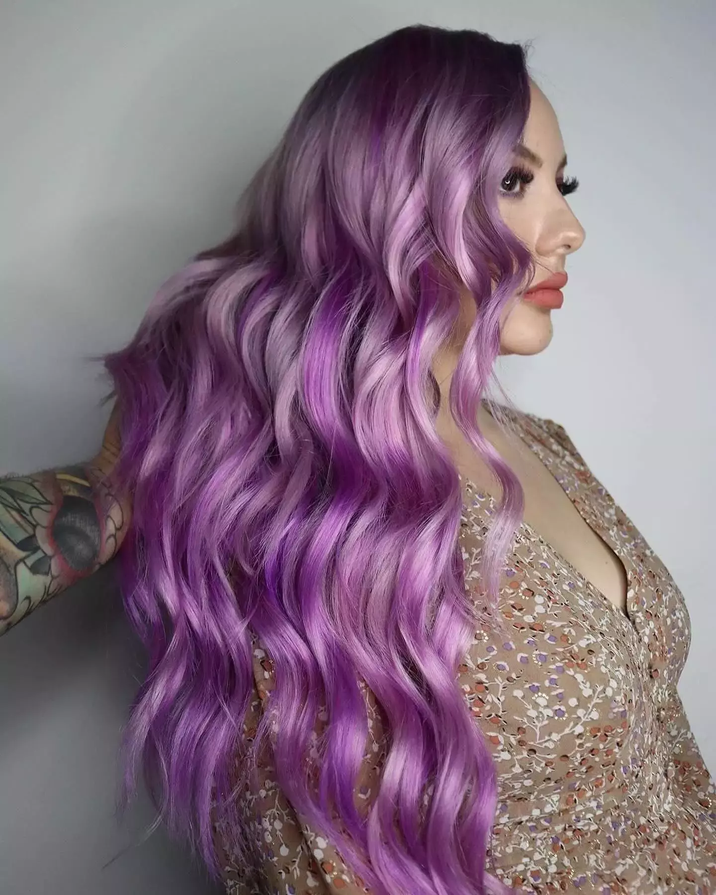 Long Lavender Waves