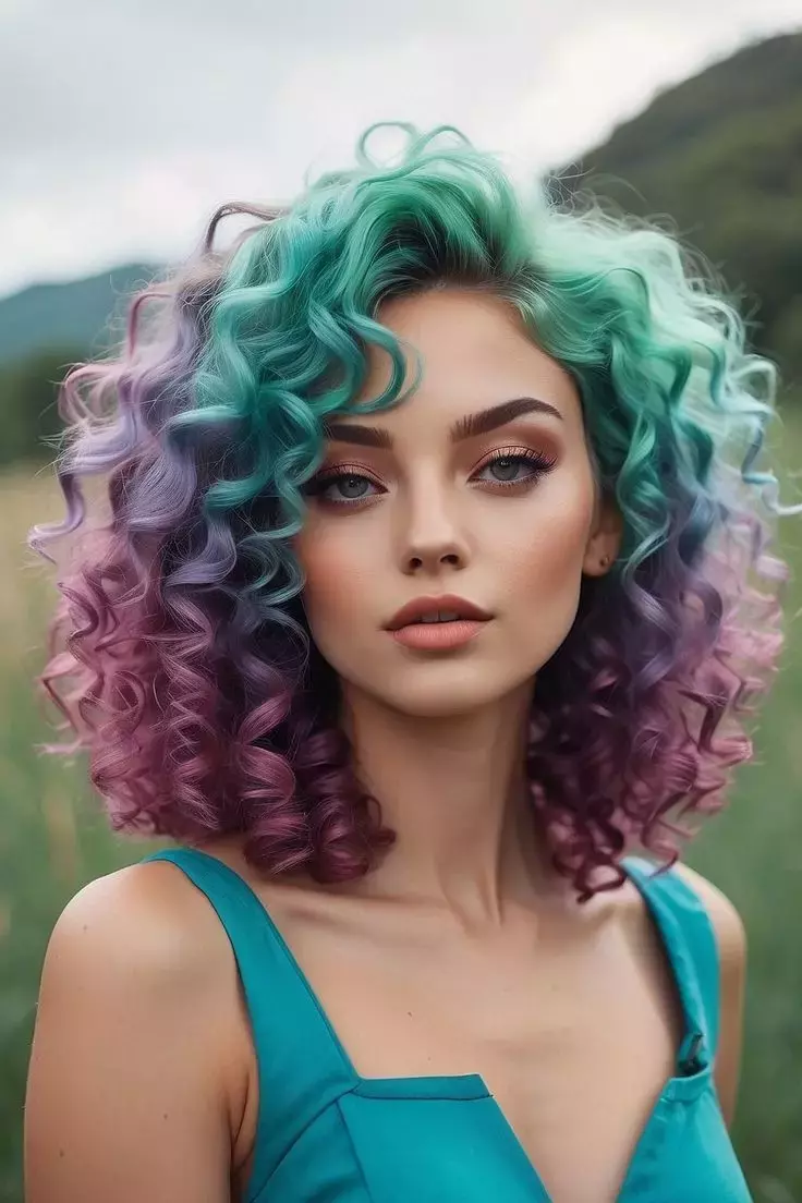 Mermaid Multicolor Curls