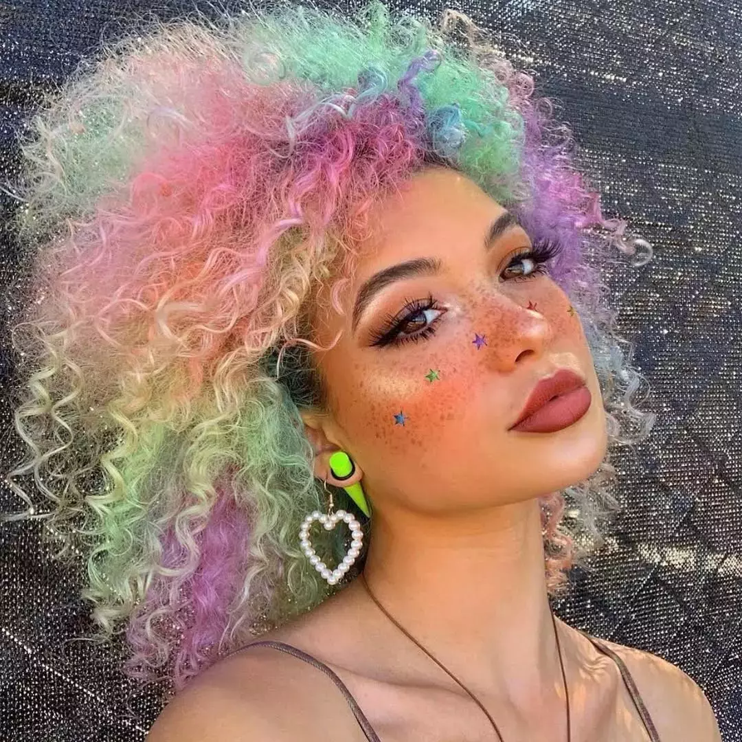 Pastel Rainbow Curls