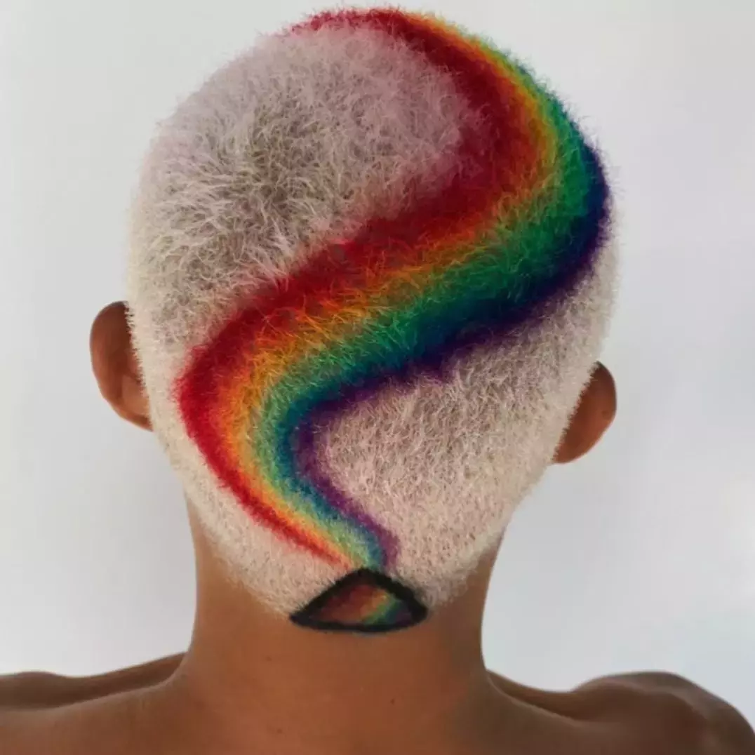 Rainbow Buzz Cut