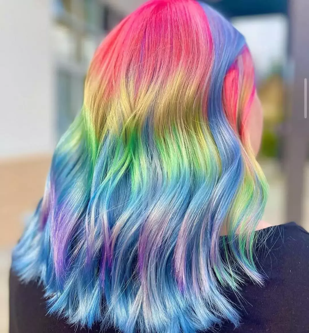 Rainbow Hair Color