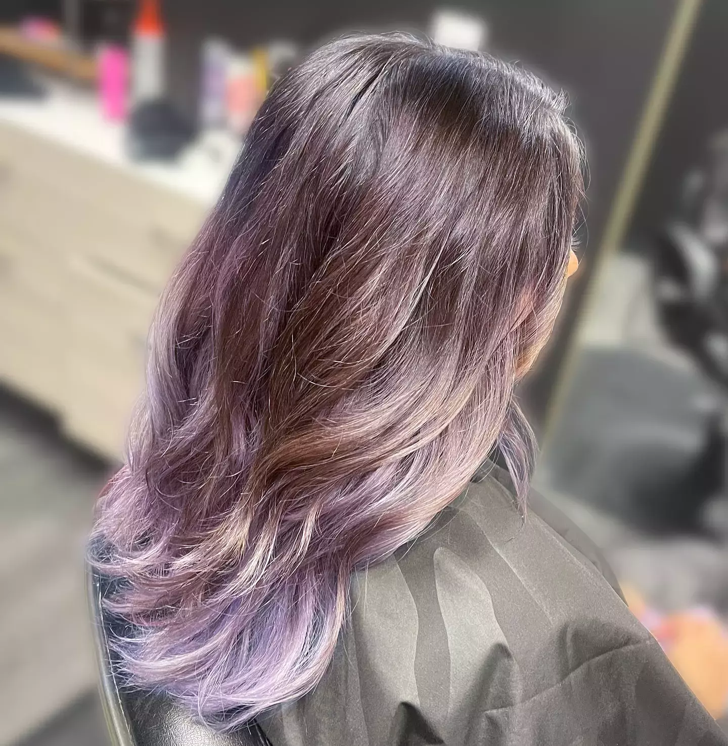 Subtle Lavender Highlights