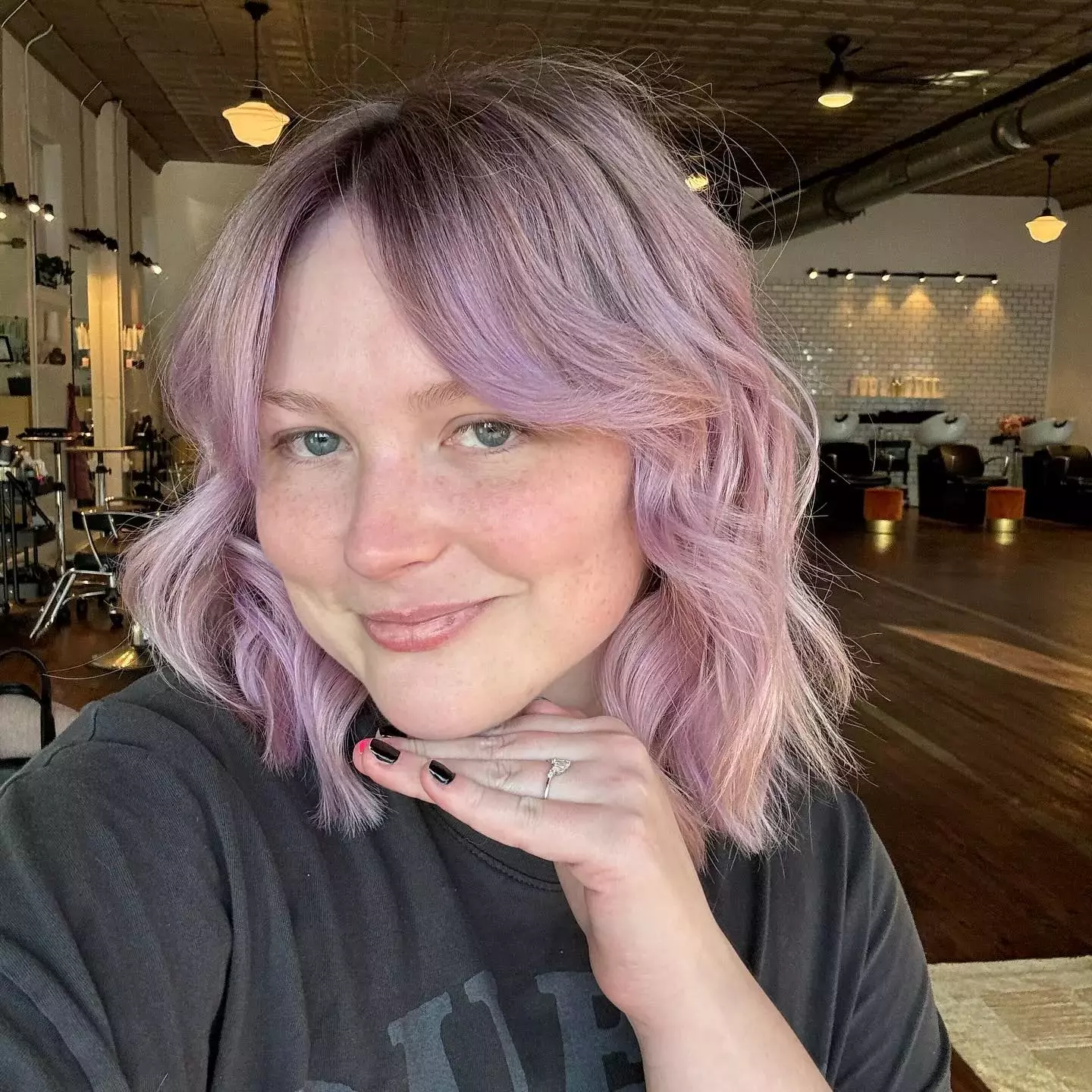 Tousled Lavender Bob