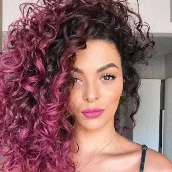 Vibrant Pink Curls